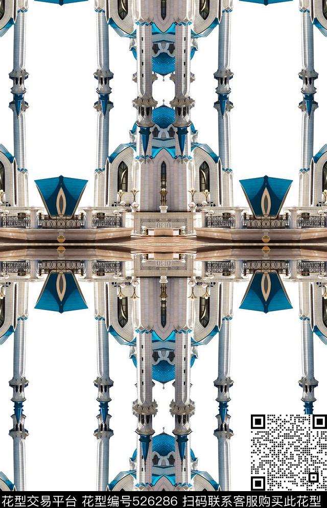 城堡华亿平台设计建筑数码印花华亿平台下载（图片编号: 526286） - 瓦栏（Walan）