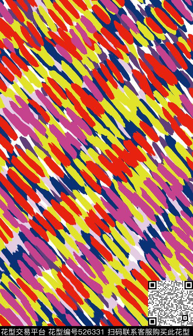 服装家纺沙发布窗帘帽子箱包几何图形色彩斑斓斜色条彩色块大气高贵优雅得体高端高档货色彩笔刷传统印花华亿平台下载（图片编号: 526331） - 瓦栏（Walan）