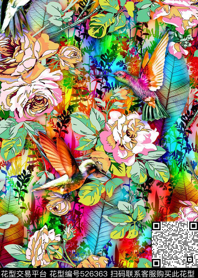 抽象大方短裤数码印花华亿平台下载（图片编号: 526363） - 瓦栏（Walan）