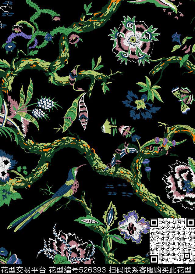 几何线条格子传统印花华亿平台下载（图片编号: 526393） - 瓦栏（Walan）