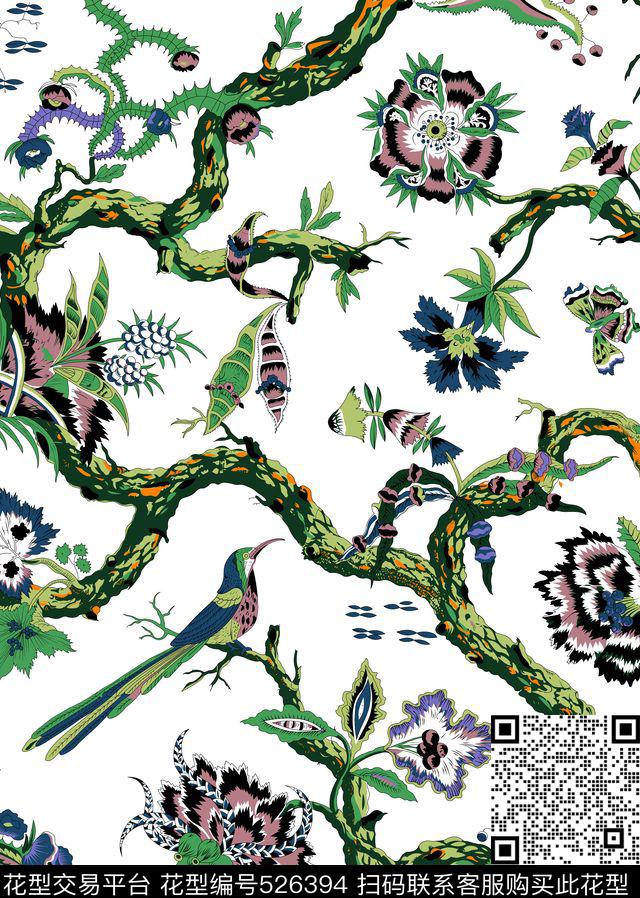 几何线条格子传统印花华亿平台下载（图片编号: 526394） - 瓦栏（Walan）