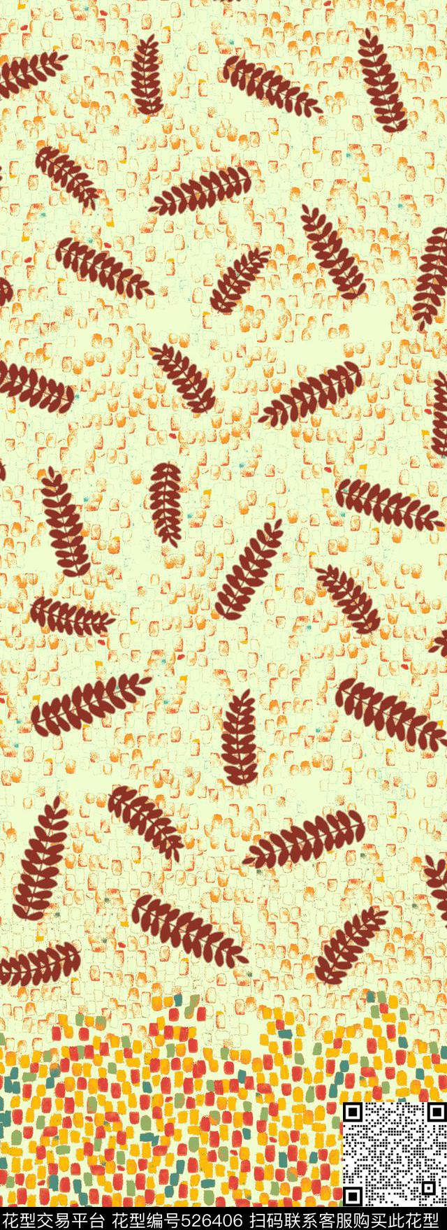 几何线条格子传统印花华亿平台下载（图片编号: 526406） - 瓦栏（Walan）