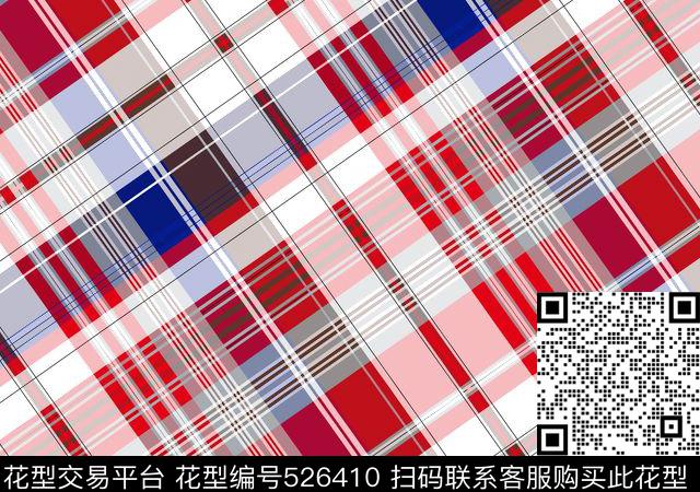 几何线条格子传统印花华亿平台下载（图片编号: 526410） - 瓦栏（Walan）