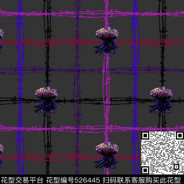 几何线条格子传统印花华亿平台下载（图片编号: 526445） - 瓦栏（Walan）