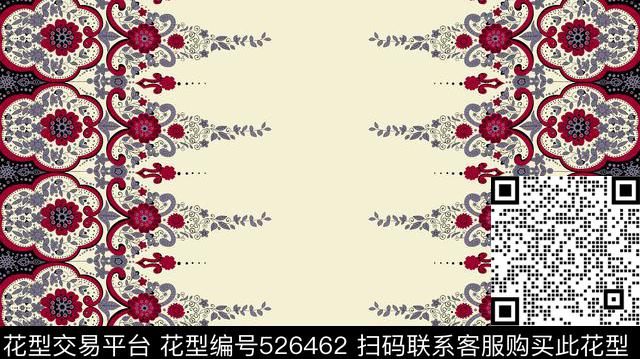 几何线条格子传统印花华亿平台下载（图片编号: 526462） - 瓦栏（Walan）