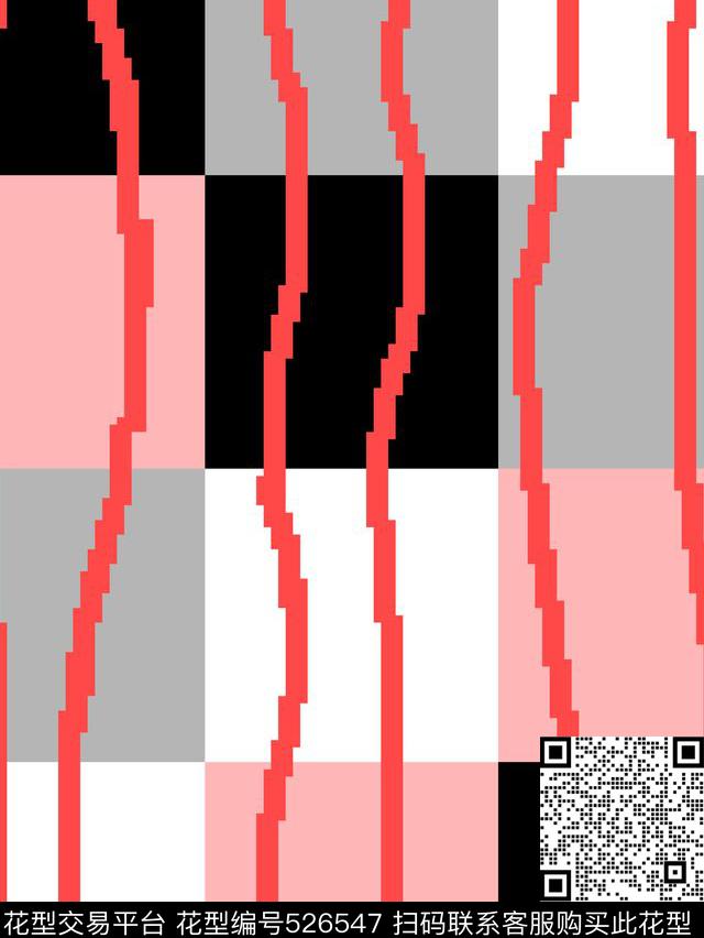 线+块英伦几何图传统印花华亿平台下载（图片编号: 526547） - 瓦栏（Walan）