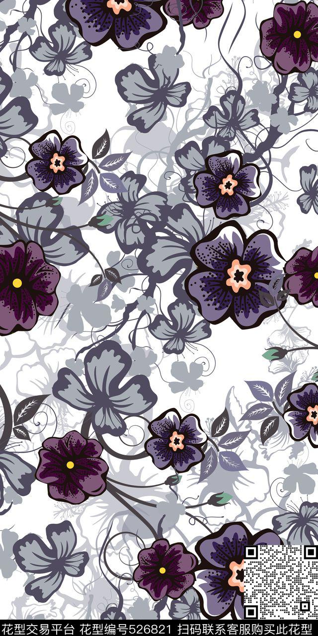 女装连衣裙面料沙发布面料家纺传统印花华亿平台下载（图片编号: 526821） - 瓦栏（Walan）