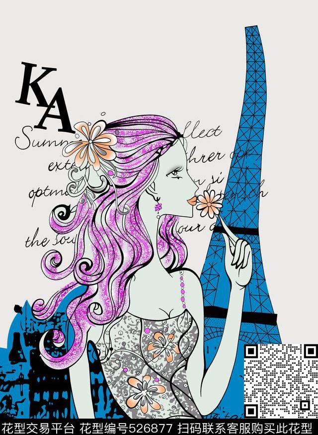 字母定位花扎染华亿平台传统印花华亿平台下载（图片编号: 526877） - 瓦栏（Walan）