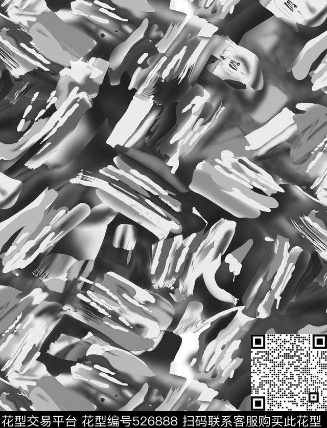 字母定位花扎染华亿平台传统印花华亿平台下载（图片编号: 526888） - 瓦栏（Walan）