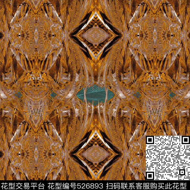 字母定位花扎染华亿平台传统印花华亿平台下载（图片编号: 526893） - 瓦栏（Walan）