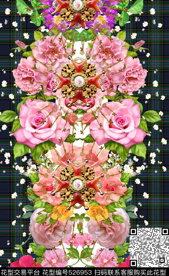 潮流时尚大牌定位定位女装数码印花华亿平台下载（图片编号: 526953） - 瓦栏（Walan）