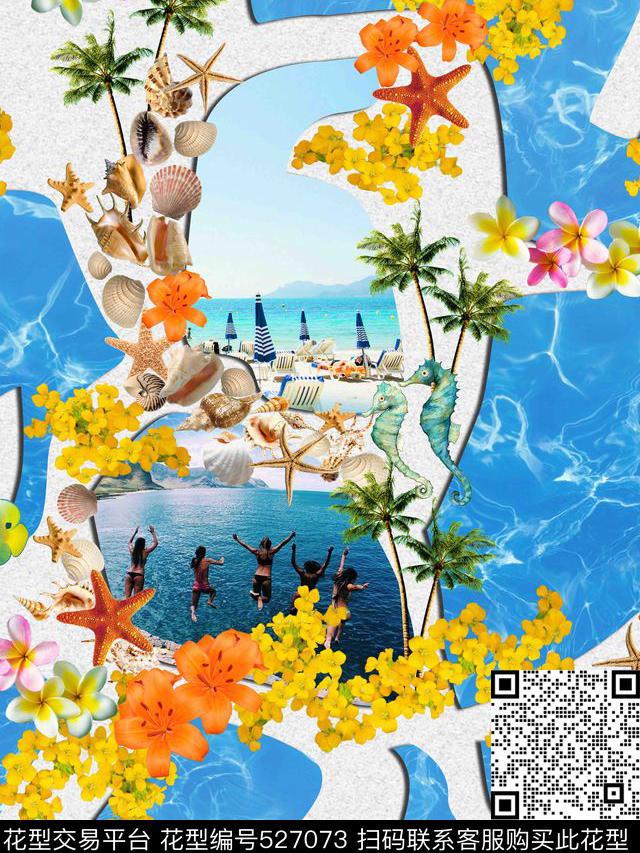 原创时尚动物数码印花华亿平台下载（图片编号: 527073） - 瓦栏（Walan）