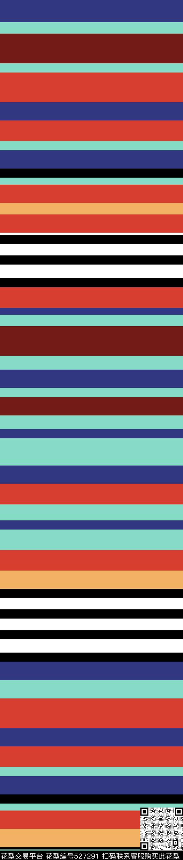 几何多色大方传统印花华亿平台下载（图片编号: 527291） - 瓦栏（Walan）