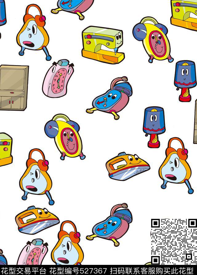 卡通表水果传统印花华亿平台下载（图片编号: 527367） - 瓦栏（Walan）