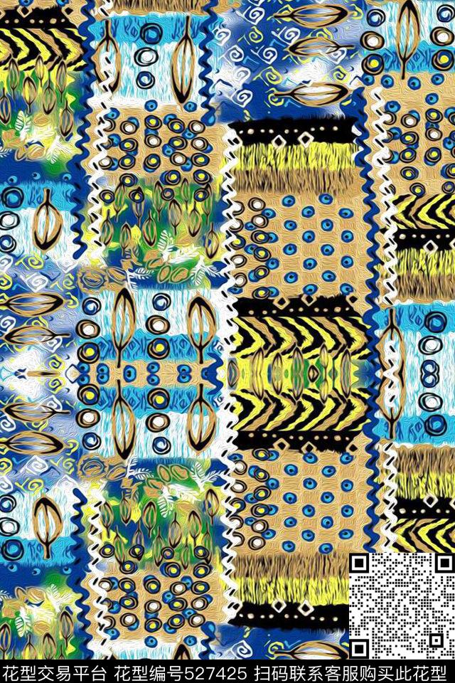 民族风羽毛羽希--高端原创数码印花华亿平台下载（图片编号: 527425） - 瓦栏（Walan）