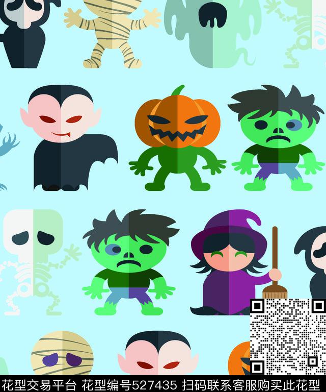 时尚卡通潮流传统印花华亿平台下载（图片编号: 527435） - 瓦栏（Walan）