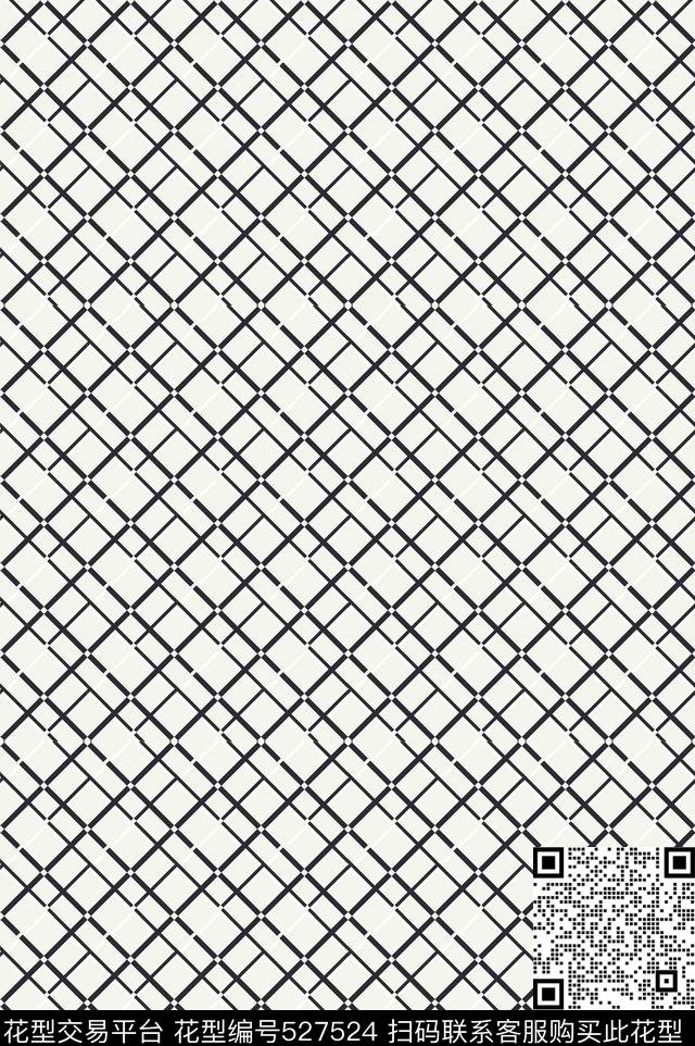 格子欧美清爽菱形格传统印花华亿平台下载（图片编号: 527524） - 瓦栏（Walan）