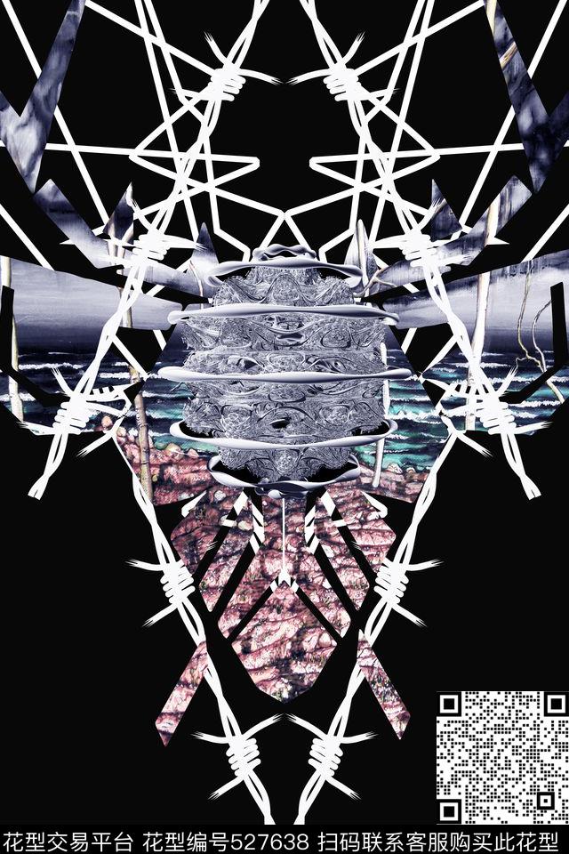 潮流复古男装华亿平台数码印花华亿平台下载（图片编号: 527638） - 瓦栏（Walan）