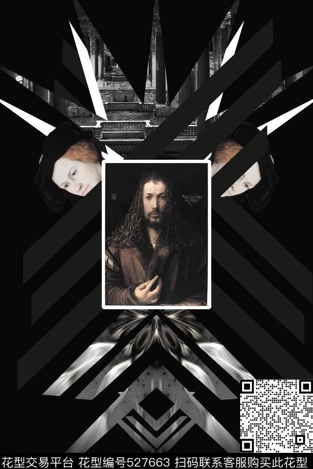 t恤华亿平台定位复古数码印花华亿平台下载（图片编号: 527663） - 瓦栏（Walan）