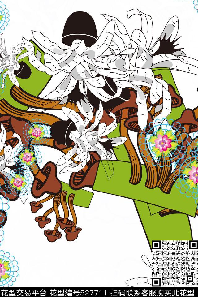 花卉家纺男女混搭传统印花华亿平台下载（图片编号: 527711） - 瓦栏（Walan）