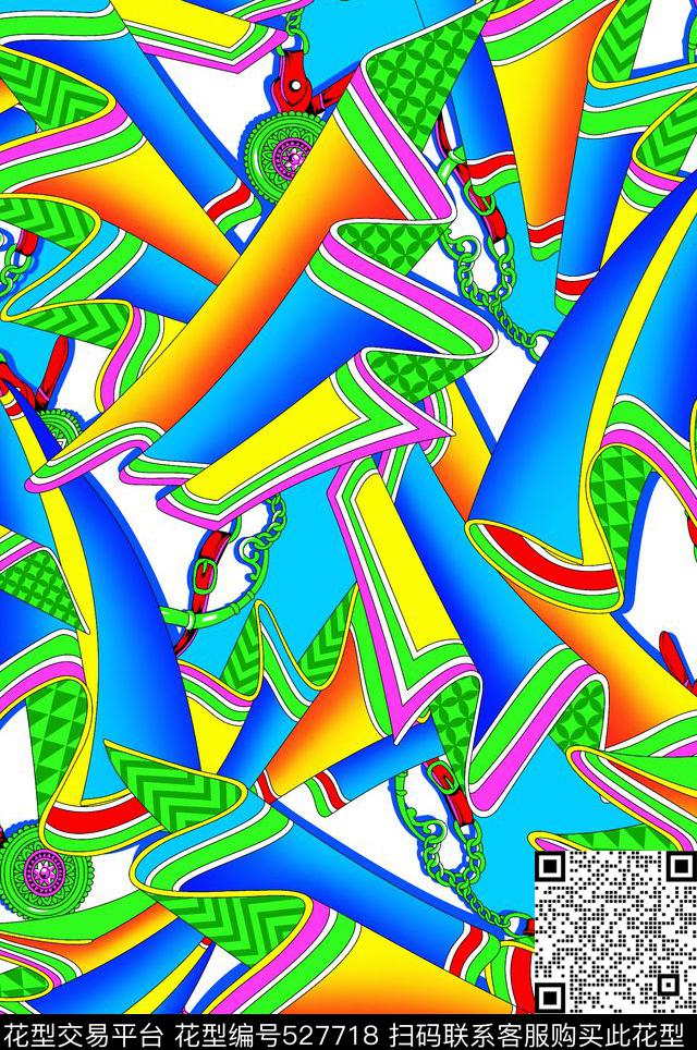 流行时尚简单清晰传统印花华亿平台下载（图片编号: 527718） - 瓦栏（Walan）