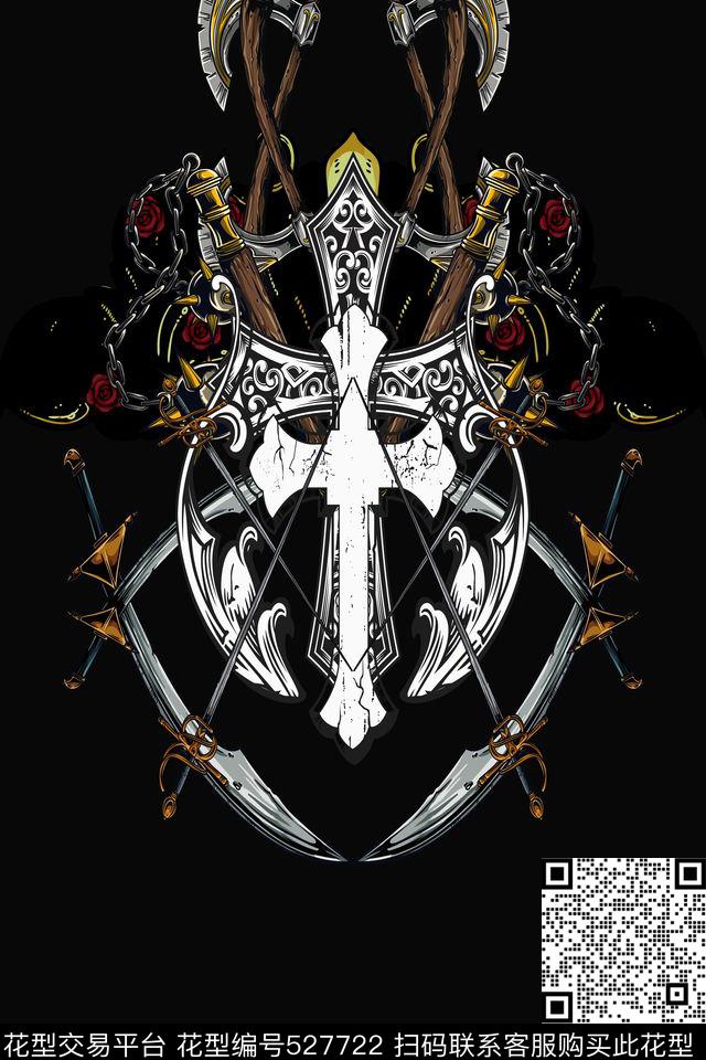 t恤华亿平台潮流复古数码印花华亿平台下载（图片编号: 527722） - 瓦栏（Walan）