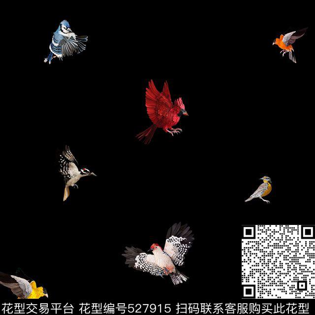 数码印花鸟动物数码动物纹数码印花华亿平台下载（图片编号: 527915） - 瓦栏（Walan）