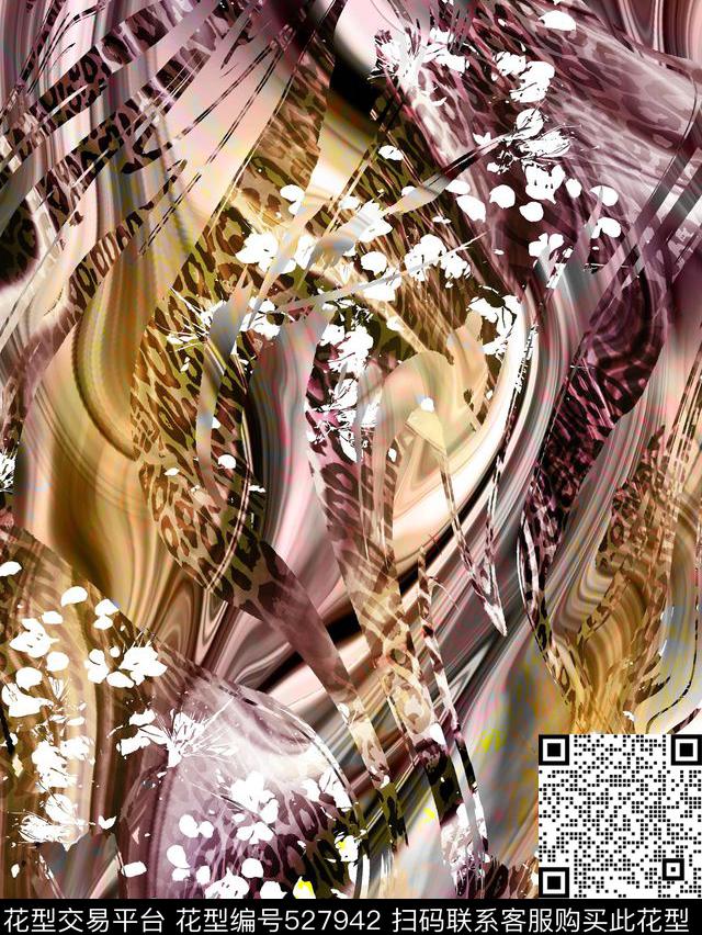 大气女装动物野性数码印花华亿平台下载（图片编号: 527942） - 瓦栏（Walan）