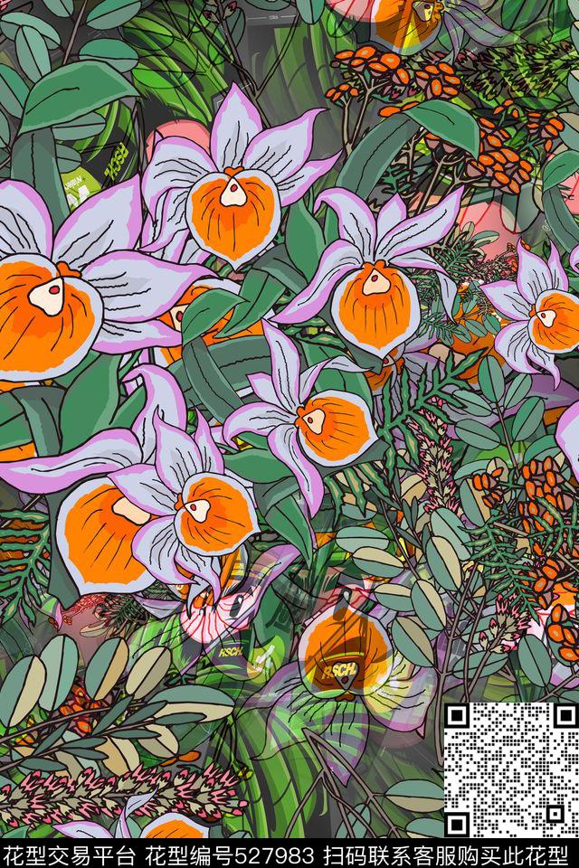 抽象几何时尚民族风连衣裙衬衣数码印花华亿平台下载（图片编号: 527983） - 瓦栏（Walan）