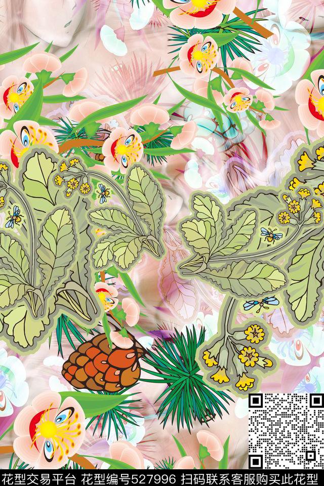 几何时尚衬衣抽象民族风数码印花华亿平台下载（图片编号: 527996） - 瓦栏（Walan）