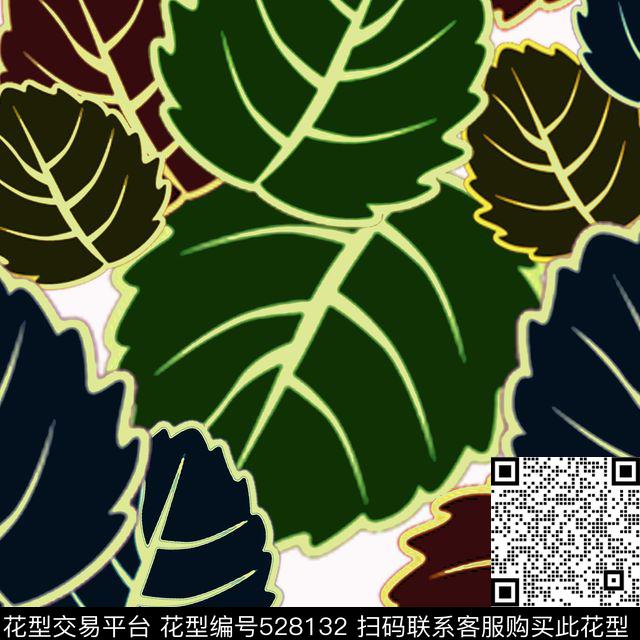 简约时尚植物传统印花华亿平台下载（图片编号: 528132） - 瓦栏（Walan）