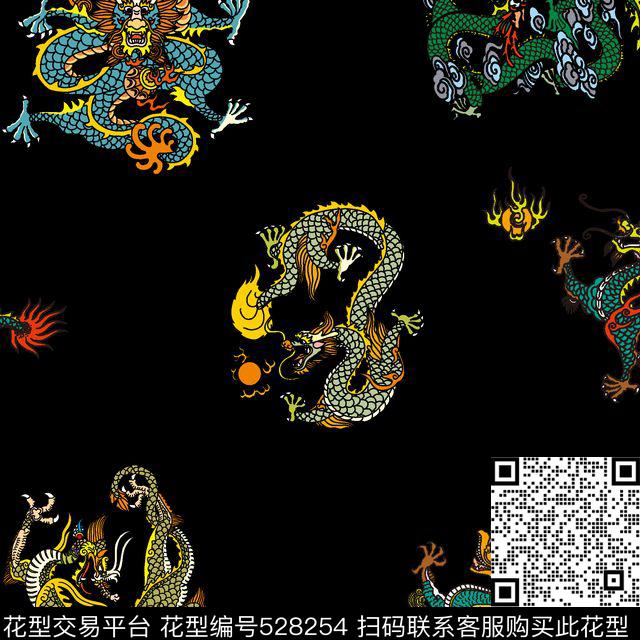 古典纹理图腾中国风传统印花华亿平台下载（图片编号: 528254） - 瓦栏（Walan）