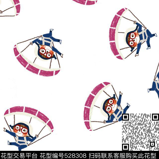 卡通卡通女孩人物传统印花华亿平台下载（图片编号: 528308） - 瓦栏（Walan）