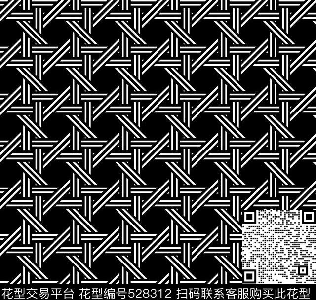 几何图编织元素裙装印花传统印花华亿平台下载（图片编号: 528312） - 瓦栏（Walan）