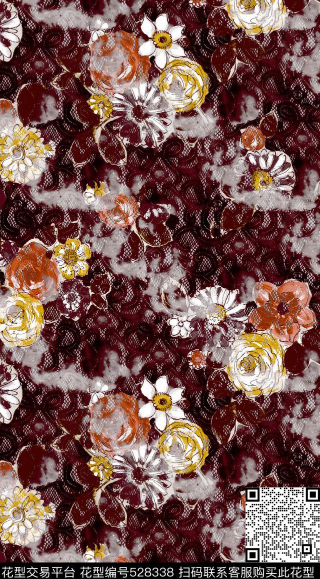 服装复古家纺数码印花华亿平台下载（图片编号: 528338） - 瓦栏（Walan）