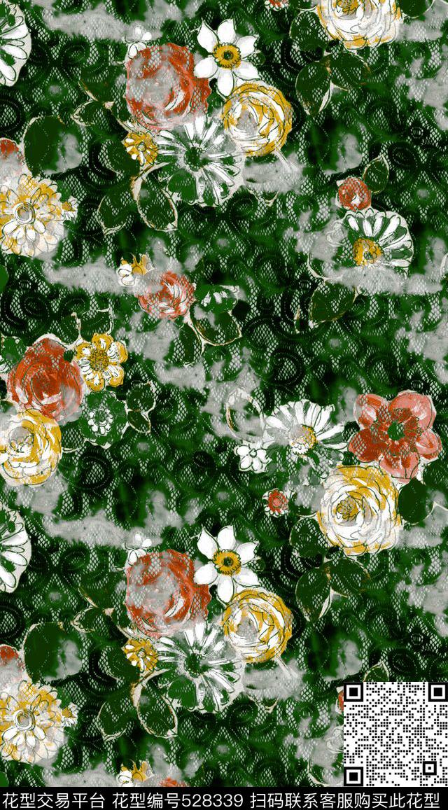 服装复古家纺数码印花华亿平台下载（图片编号: 528339） - 瓦栏（Walan）