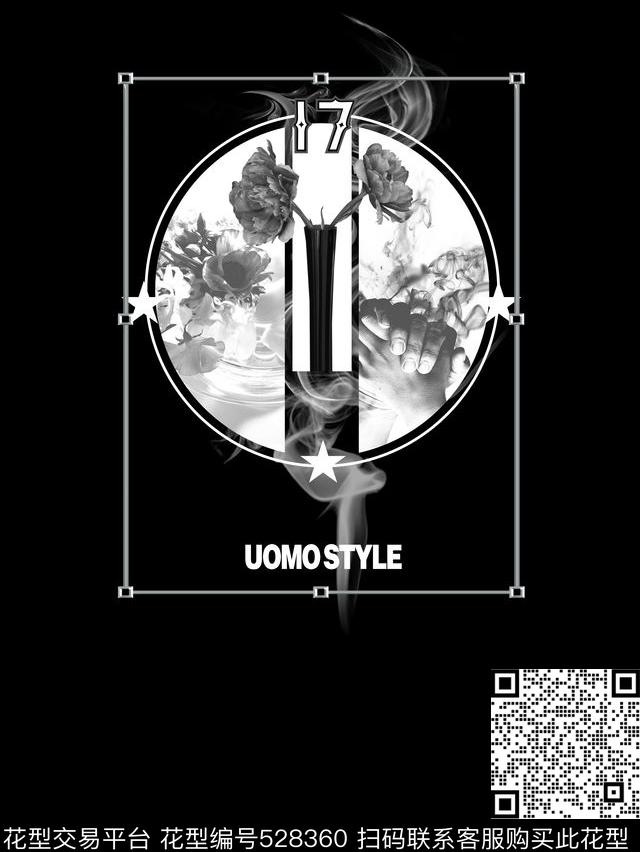 Givenchy白色花艺数码印花华亿平台下载（图片编号: 528360） - 瓦栏（Walan）