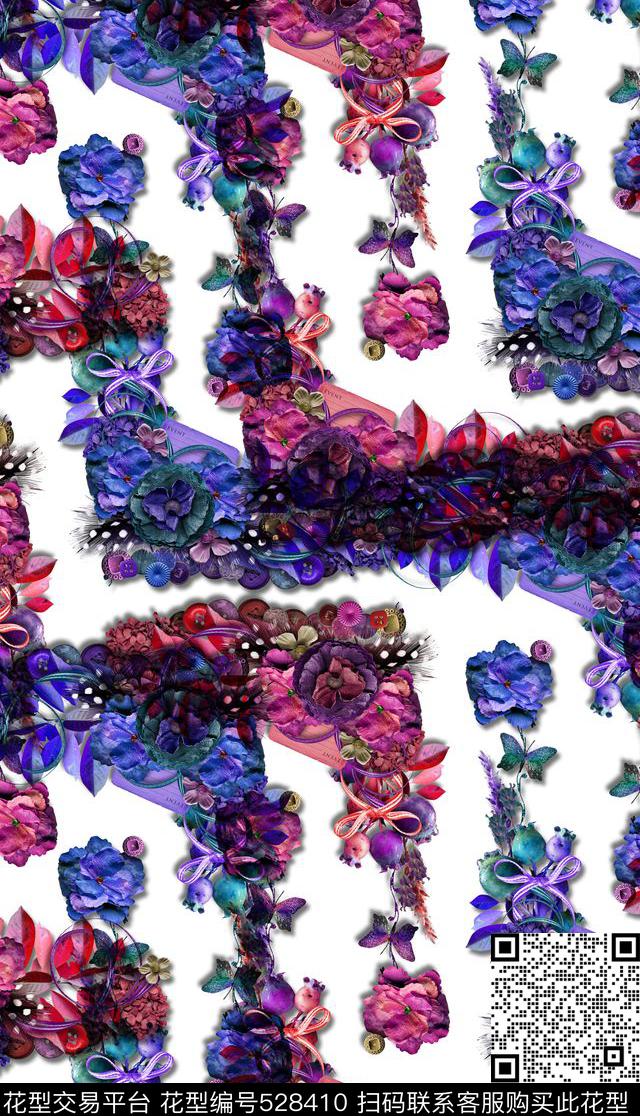 植物数码印花华亿平台下载（图片编号: 528410） - 瓦栏（Walan）