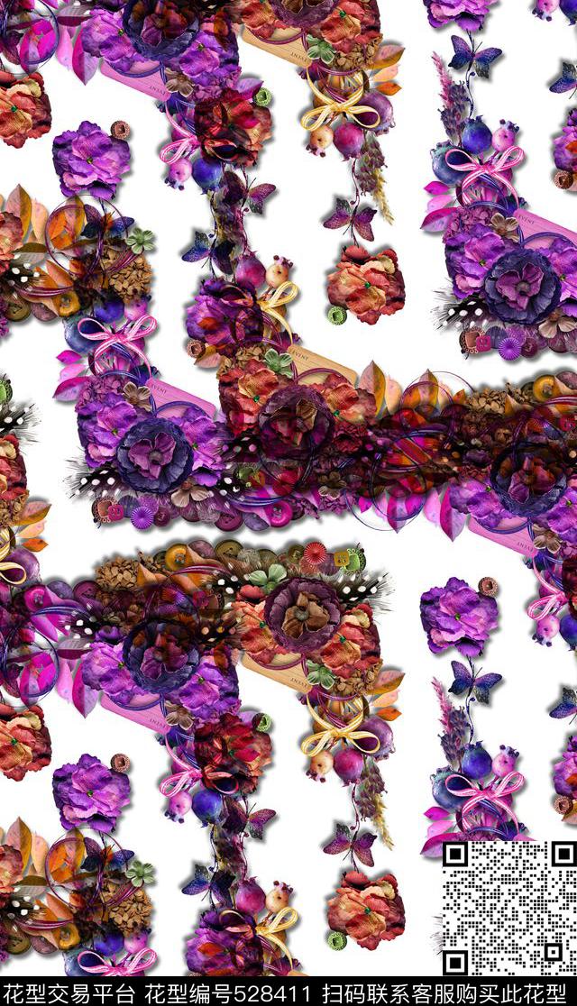 植物数码印花华亿平台下载（图片编号: 528411） - 瓦栏（Walan）