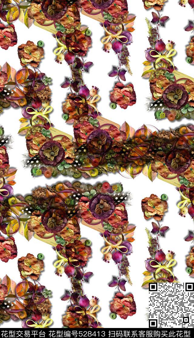 植物数码印花华亿平台下载（图片编号: 528413） - 瓦栏（Walan）