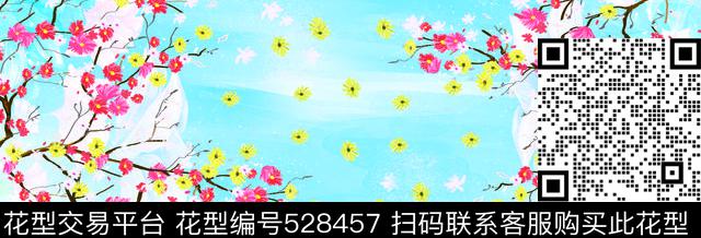 对称华亿平台花卉数码华亿平台数码印花华亿平台下载（图片编号: 528457） - 瓦栏（Walan）