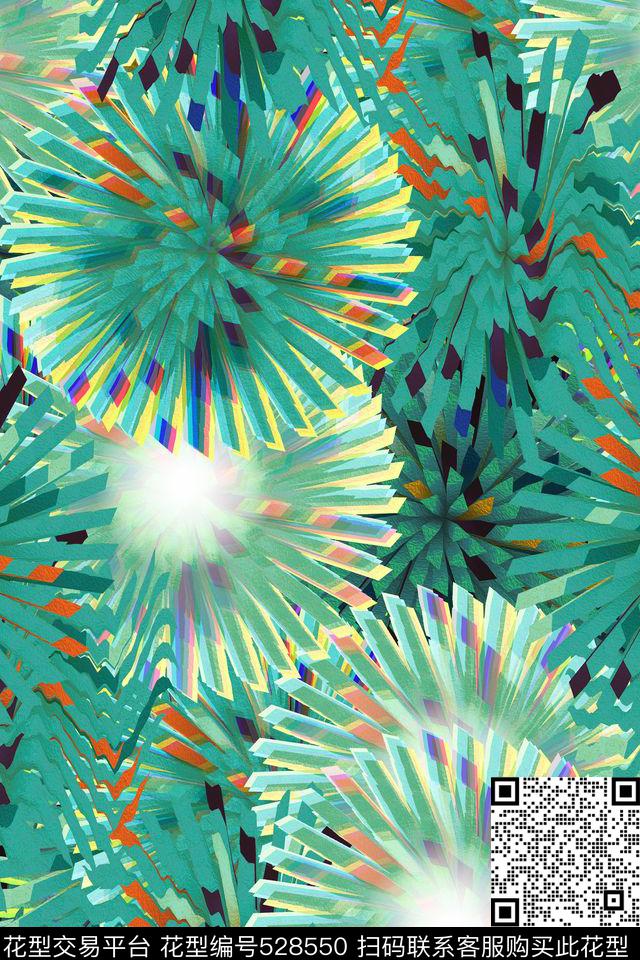 花卉夹克华亿平台科幻数码印花华亿平台下载（图片编号: 528550） - 瓦栏（Walan）