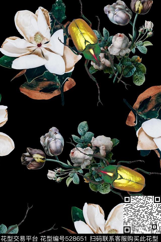 时尚大牌欧美风格数码印花服装设计数码印花华亿平台下载（图片编号: 528651） - 瓦栏（Walan）