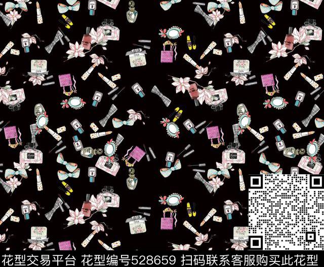 原创时尚景物数码印花华亿平台下载（图片编号: 528659） - 瓦栏（Walan）