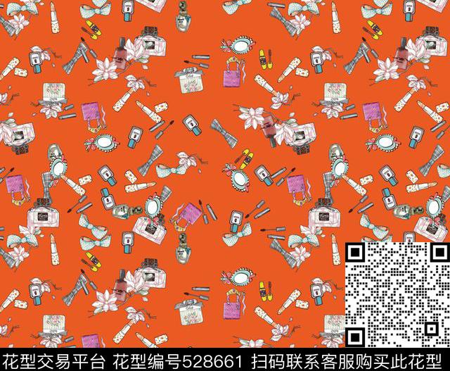 原创时尚景物数码印花华亿平台下载（图片编号: 528661） - 瓦栏（Walan）