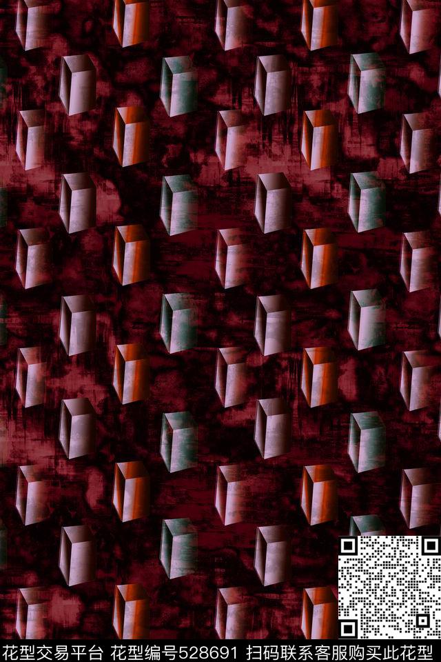 衬衫复古肌理纹理数码印花华亿平台下载（图片编号: 528691） - 瓦栏（Walan）