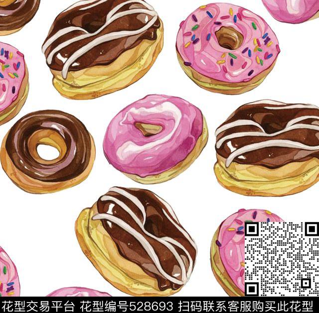 原创时尚绘画数码印花华亿平台下载（图片编号: 528693） - 瓦栏（Walan）