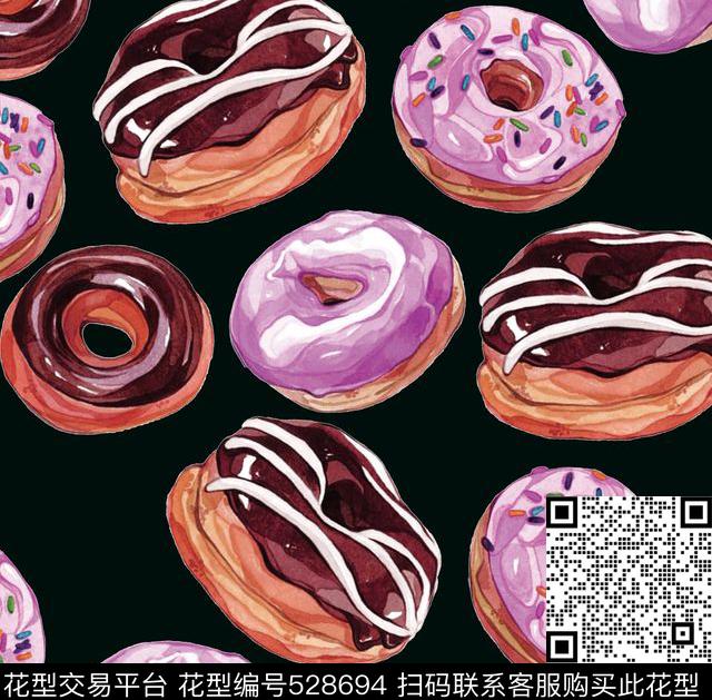 原创时尚绘画数码印花华亿平台下载（图片编号: 528694） - 瓦栏（Walan）