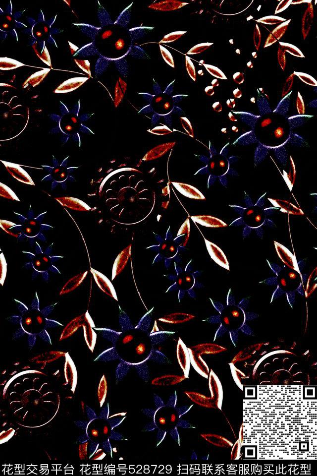 欧美大牌时尚数码印花华亿平台下载（图片编号: 528729） - 瓦栏（Walan）