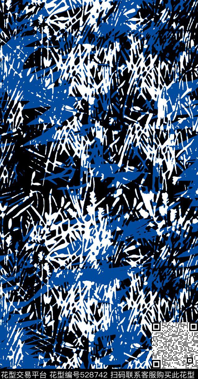 肌理笔刷男士衬衫男士夹克传统印花华亿平台下载（图片编号: 528742） - 瓦栏（Walan）